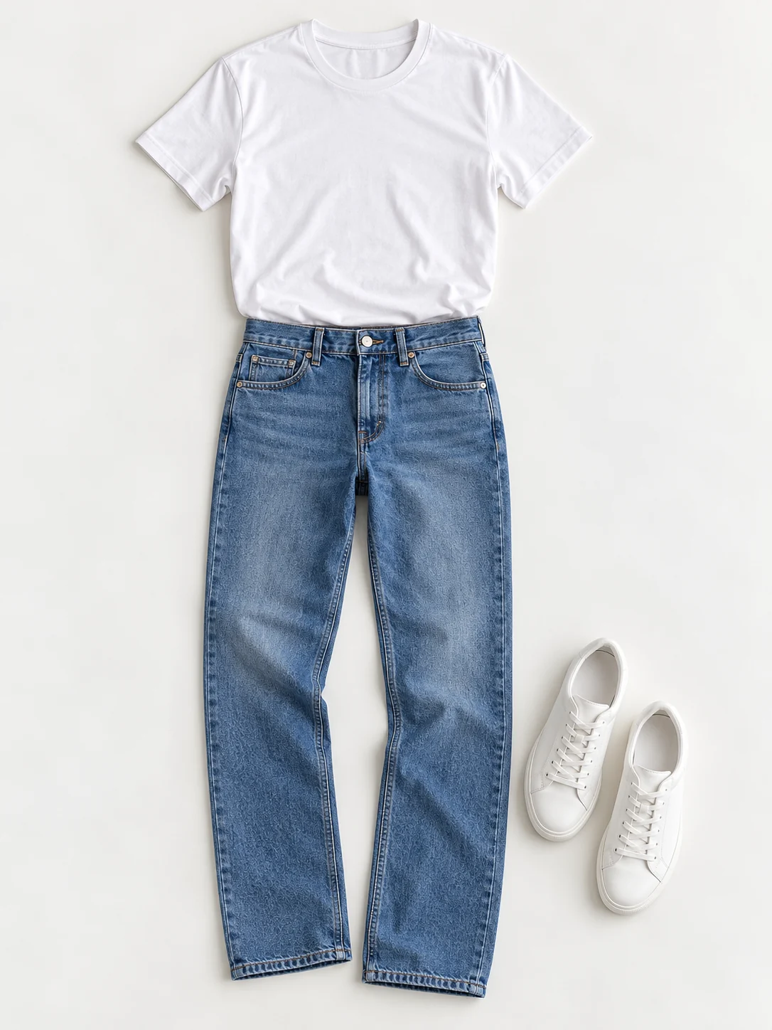 Original outfit reference: Denim & White Tee