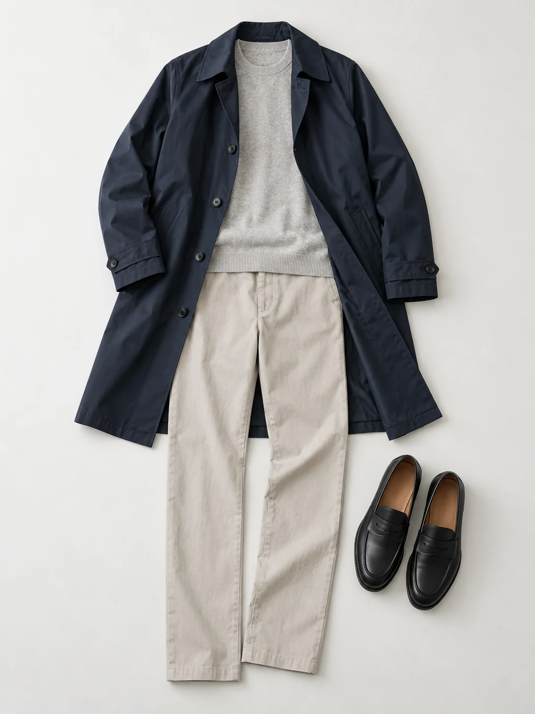 Original outfit reference: Navy Trench Look