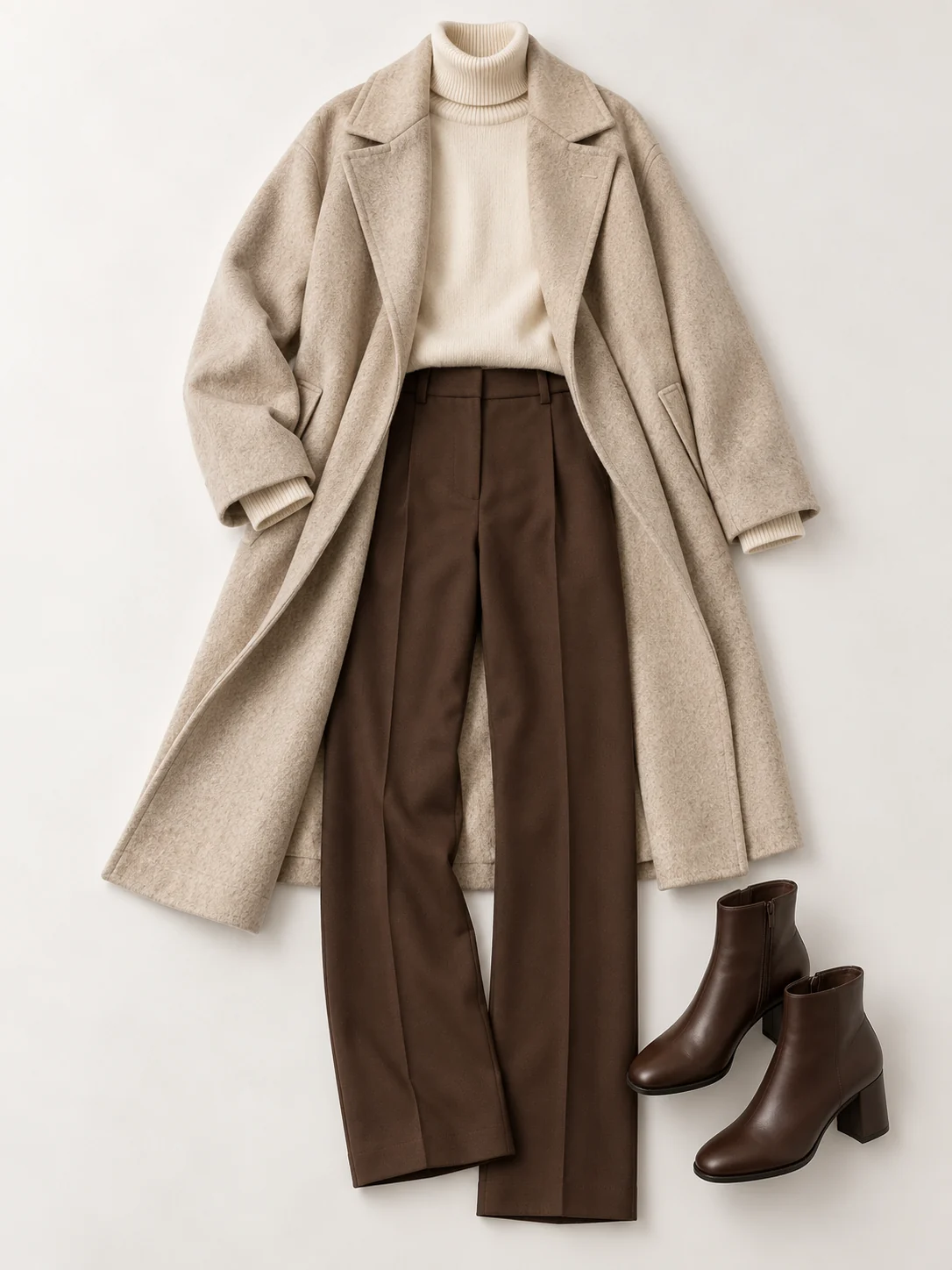 Original outfit reference: Oatmeal Coat & Knit