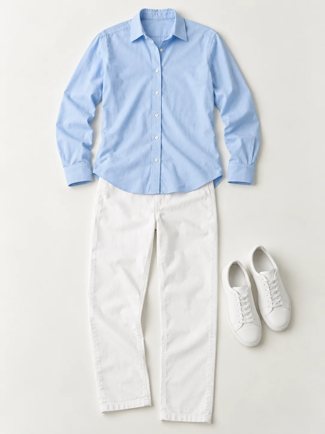 Original outfit reference: Pale Blue Shirt