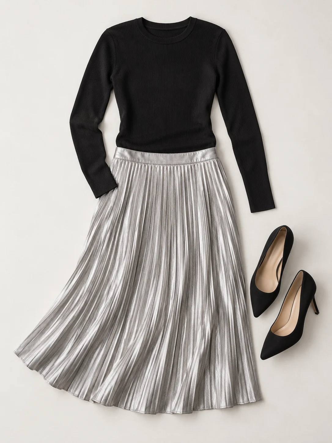 Original outfit reference: Silver Pleated Skirt