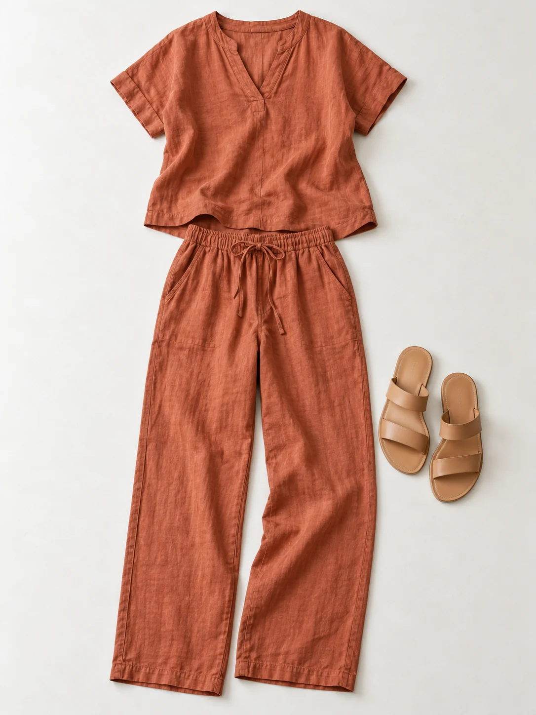 Original outfit reference: Terracotta Linen Set