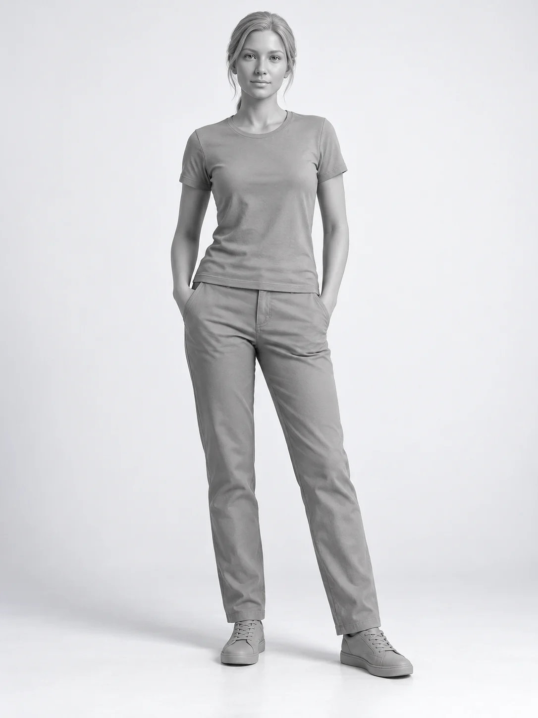 Original adult pose reference: Hands in Pockets